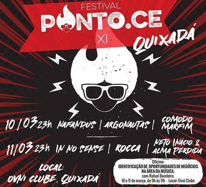 10 E 11 DE MARÇO: Festival de música alternativa PONTO.CE será realizado em Quixadá pela primeira vez