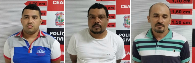 Três dos maiores assaltantes de banco do Ceará são presos em ação policial integrada