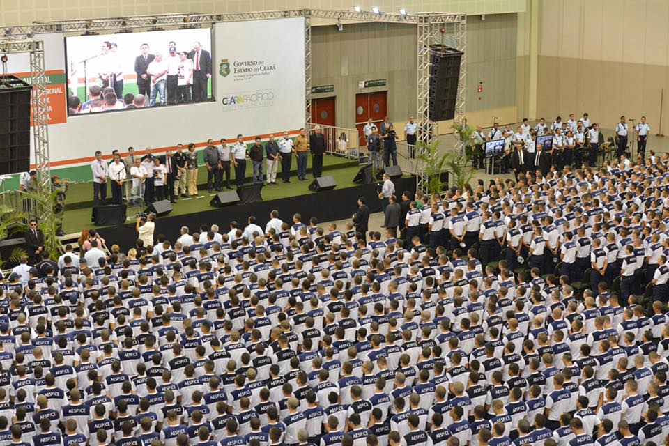Governo do Ceará realiza aula inaugural para 1.400 novos soldados da Polícia Militar