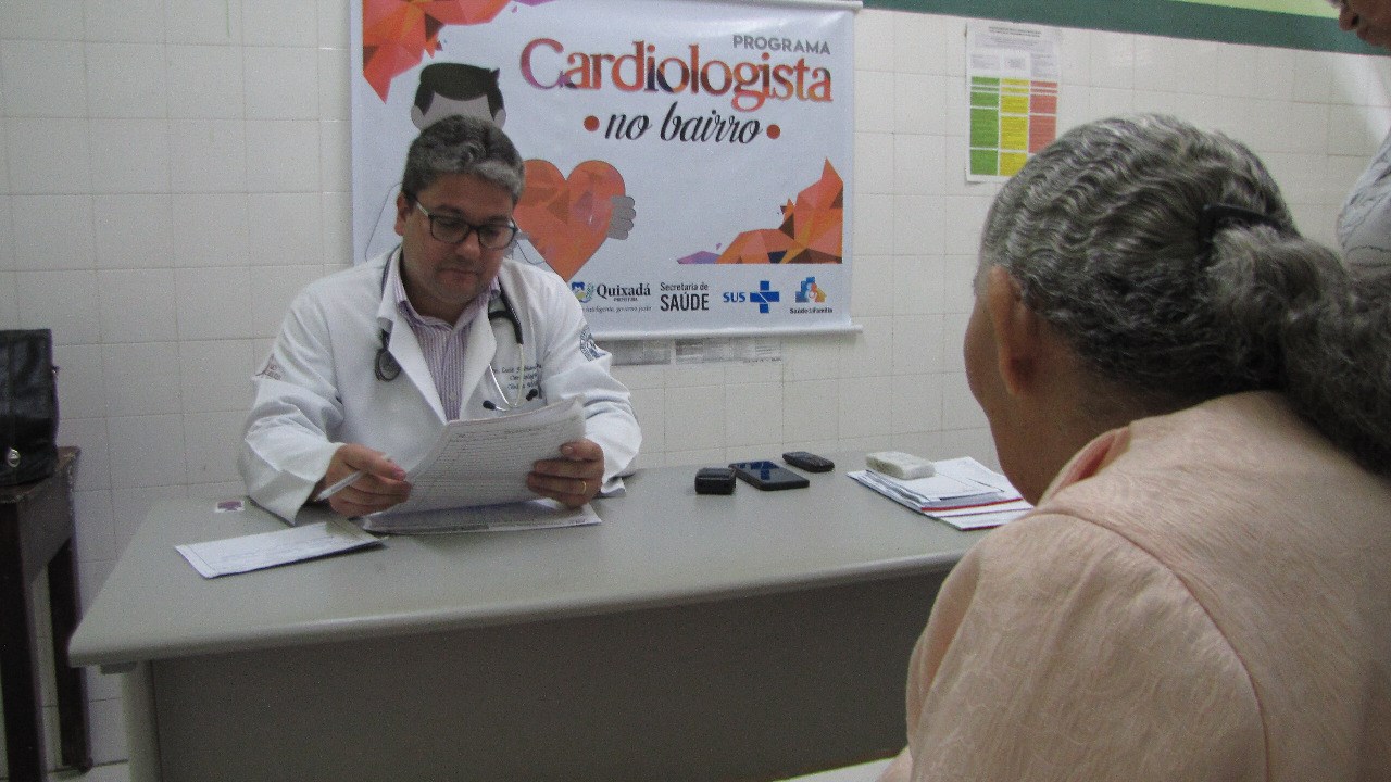 CARDIOLOGISTA NO BAIRRO: Postos de Saúde em Quixadá passarão a oferecer atendimento especializado em cardiologia