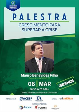 Secretário da Fazenda do Ceará participará em Quixadá do III Encontro de Atualização Empresarial do Sertão Central
