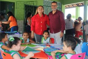 Estudantes de Ibaretama da Educação Infantil e do 1° e 2° Ano recebem Kit’s Escolares