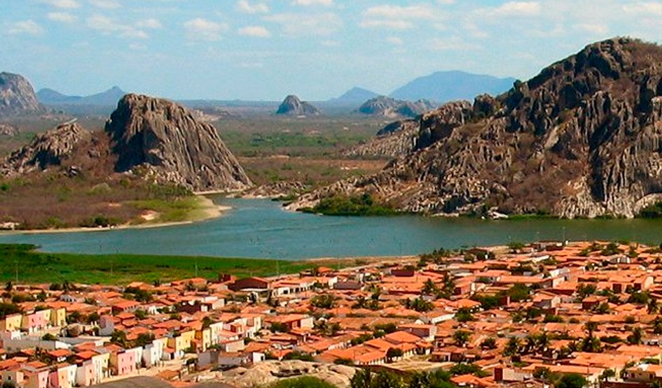 Imagem de Quixadá, no Ceará.