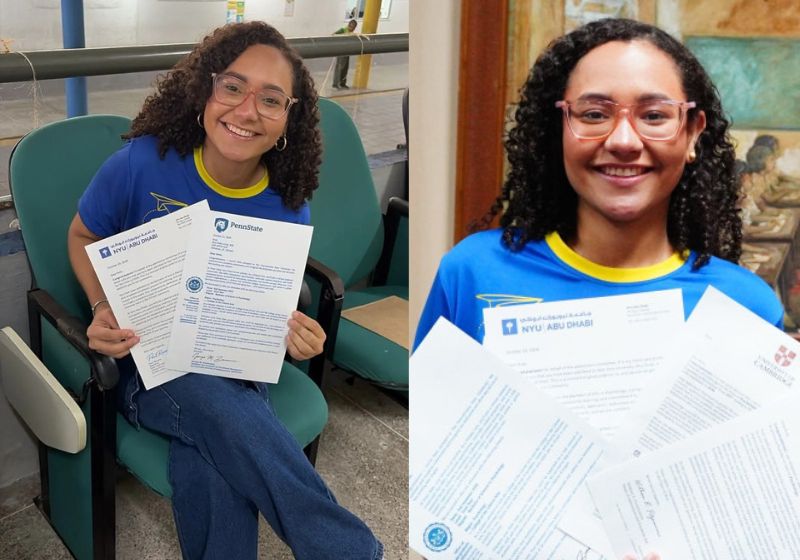 Rute Conceição, estudante da rede pública do Ceará aprovada em universidades estrangeiras