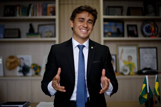 Deputado Nikolas Ferreira em registro de arquivo
